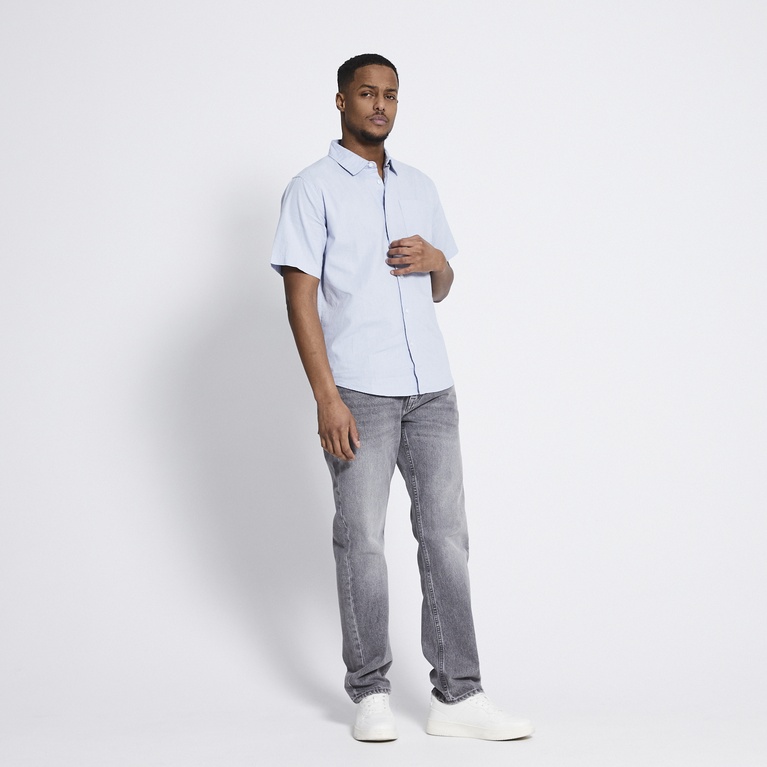 Short sleeve linen blend shirt "Isak"